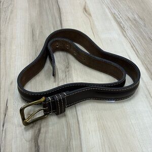 Men's cowhide Brown Leather Belt 36”